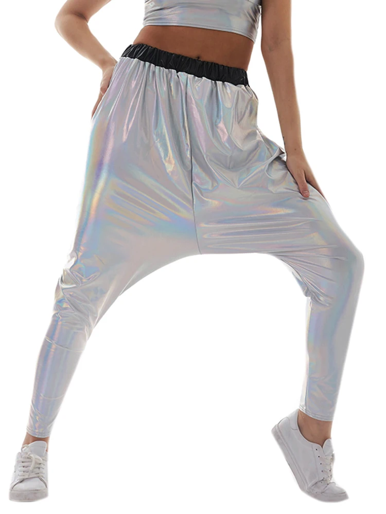 CHSDCSI New Design Harem Pants Women Fashion Hot Sale Shiny Solid Color Laser Silver Gold Elastic Waist Loose Trousers Dropship
CHSDCSI New Design Harem Pants Women Fashion Hot Sale Shiny Solid Color Laser Silver Gold Elastic Waist Loose Trousers Dropship
