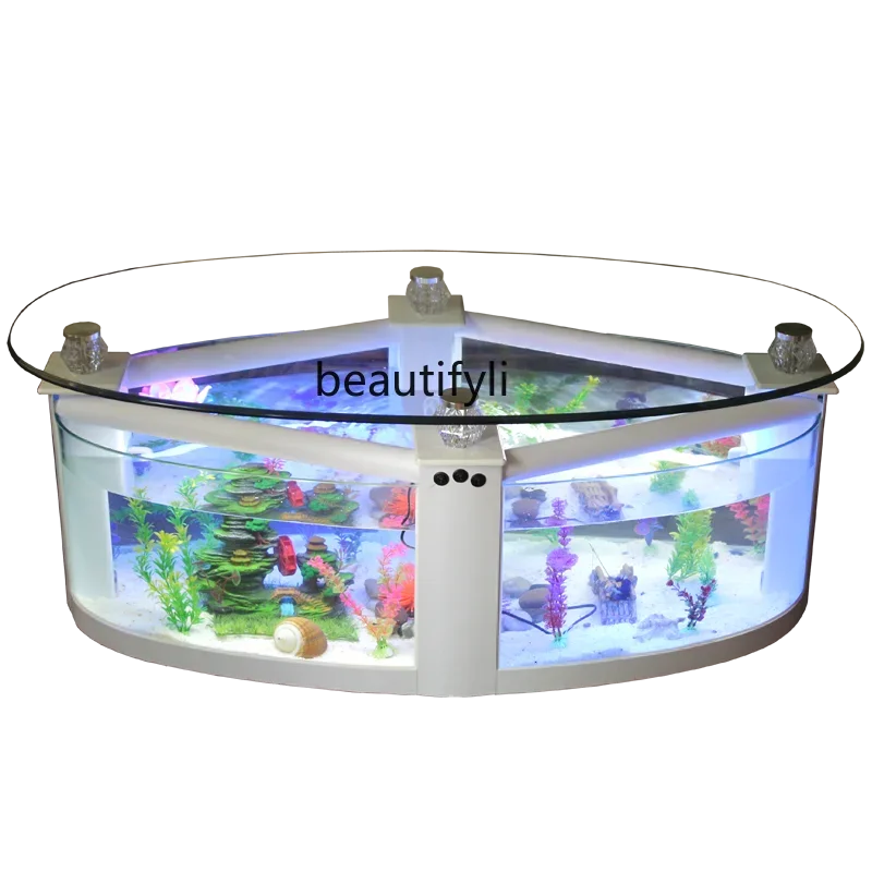 Oval Coffee Table Fish Tank Living Room Ecological Aquarium Glass Large Medium Desktop Creativity Change Water Turtle Jar
Oval Coffee Table Fish Tank Living Room Ecological Aquarium Glass Large Medium Desktop Creativity Change Water Turtle Jar