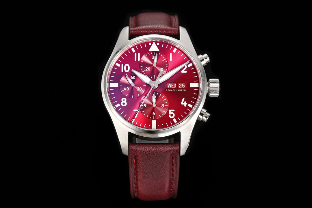 

41mm Top quality ZF factory OeinPilot Chronograph men's Watches with transparant back and Mechanical movement