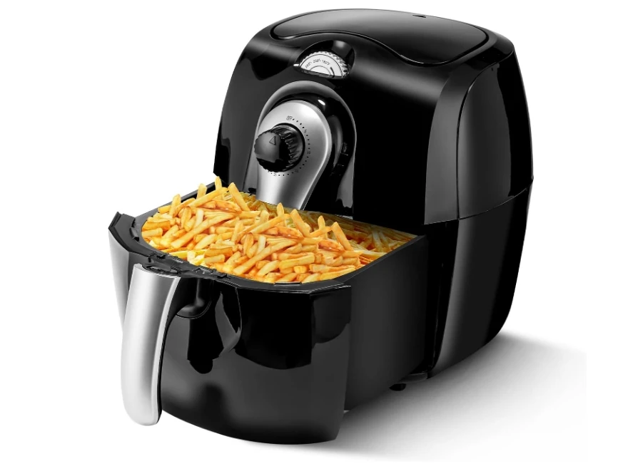 7 QT Air Fryer Oven Cooker with Temperature and Time Control Dishwasher Non-stick Basket 6 Cook Presets CE Certified Black
7 QT Air Fryer Oven Cooker with Temperature and Time Control Dishwasher Non-stick Basket 6 Cook Presets CE Certified Black