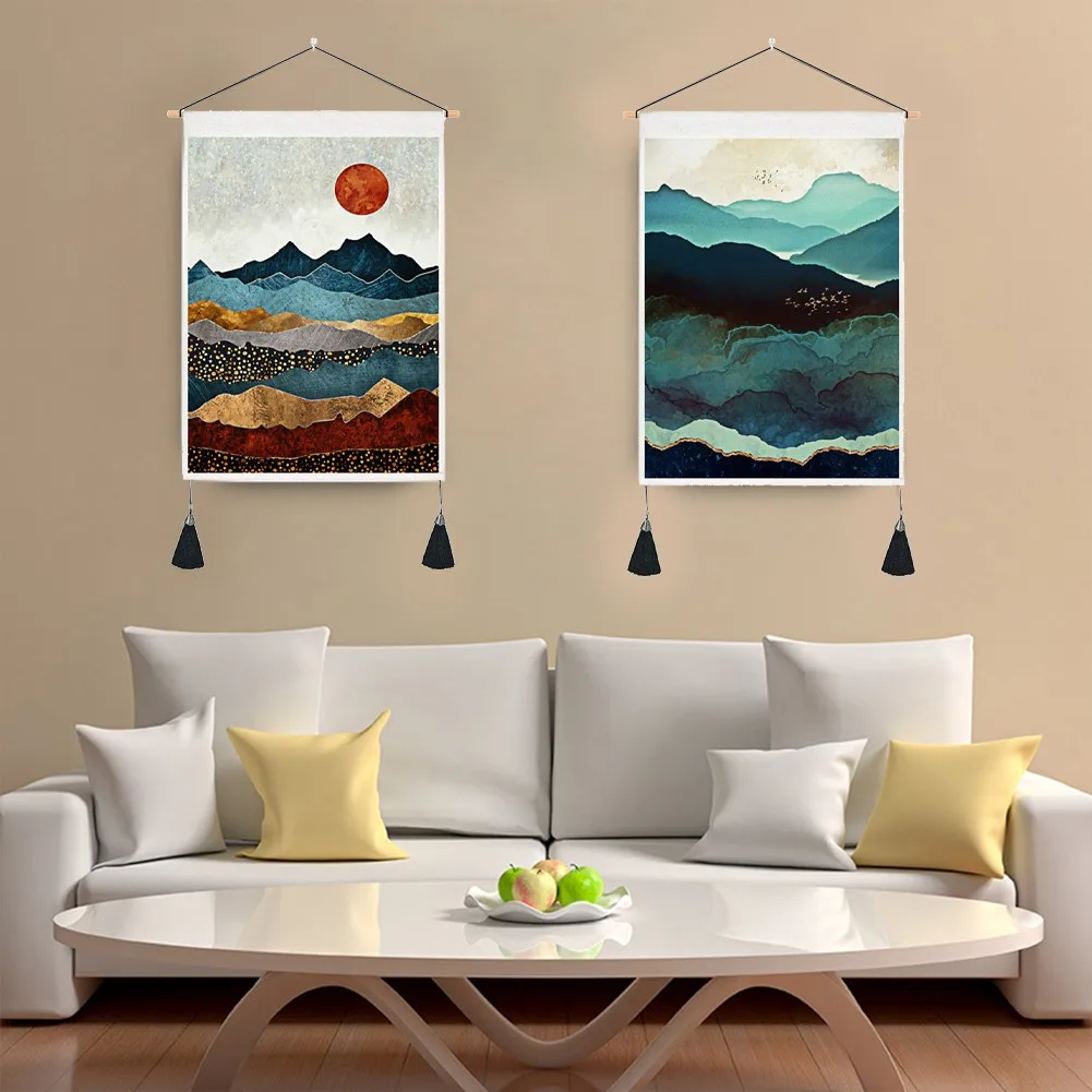Hanging Tapestry Decoration Dormitory Forest Gardens Home Kids Room Linen Cotton Living Room Mountain High Quality
Hanging Tapestry Decoration Dormitory Forest Gardens Home Kids Room Linen Cotton Living Room Mountain High Quality