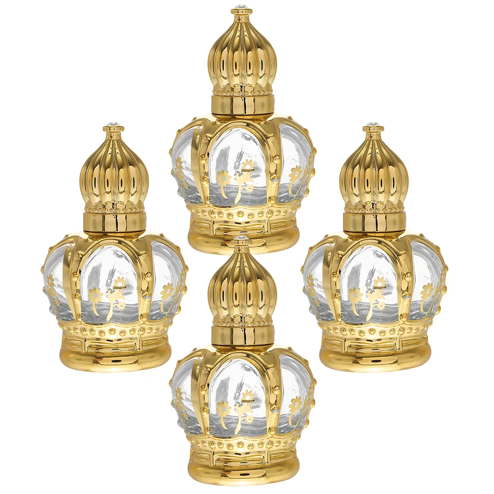 Vintage Perfume Bottle Empty Crown Design 15Ml 4Pcs Glass Roll-On Travel Bottle Fancy Arab Essential Oil Bottle Perfume
Vintage Perfume Bottle Empty Crown Design 15Ml 4Pcs Glass Roll-On Travel Bottle Fancy Arab Essential Oil Bottle Perfume