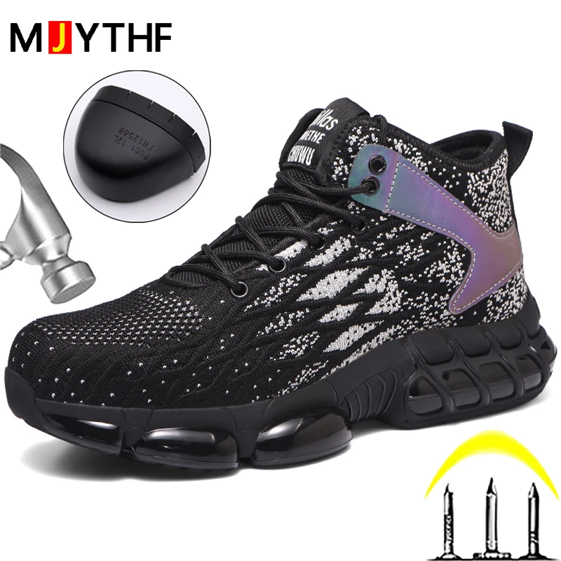 Air Cushion Safety Shoes Men Work Sneakers Steel Toe Cap Men Protective Shoes Work Boots Breathable Mesh Indestructible Shoes
Air Cushion Safety Shoes Men Work Sneakers Steel Toe Cap Men Protective Shoes Work Boots Breathable Mesh Indestructible Shoes