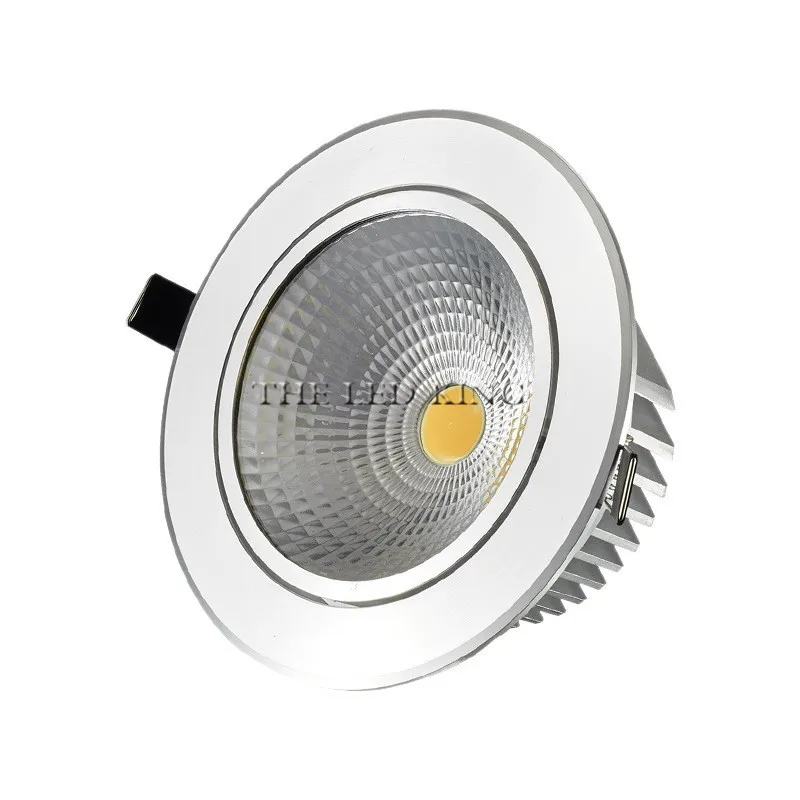 

Dimmable LED COB Spotlight Ceiling lamp AC85-265V 3W 5W 7W 9W 12W 15W Aluminum recessed downlights round Led Spot Light