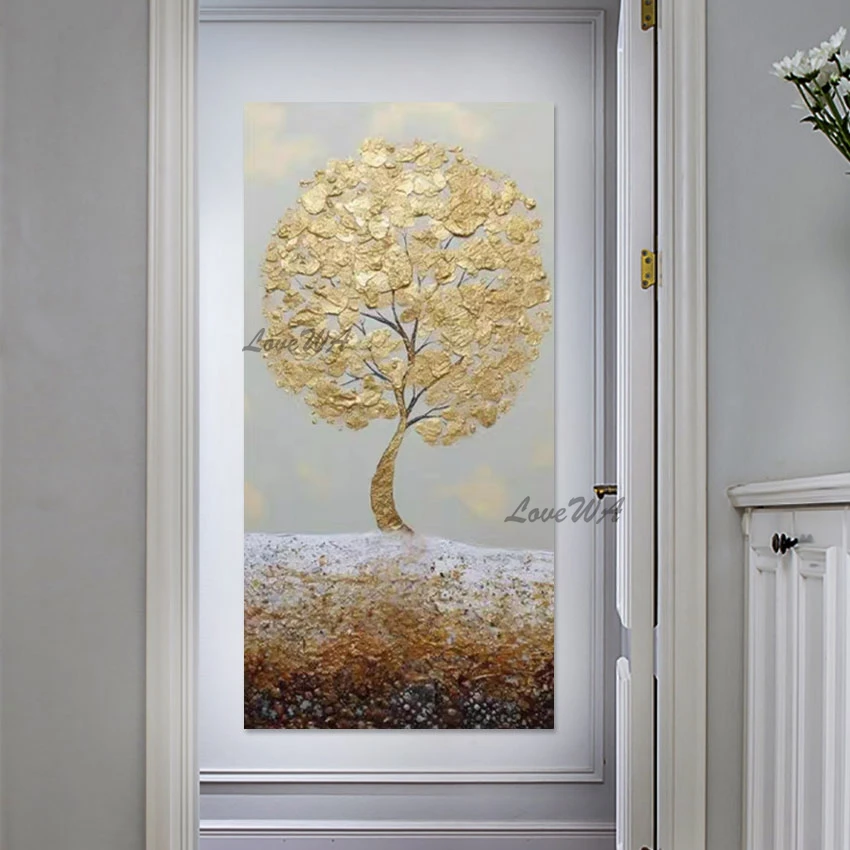 Home Decoration Pieces Luxury Heavy Gold Foil Painting Abstract Modern Tree Large Canvas Art Wall Picture For Living Room
Home Decoration Pieces Luxury Heavy Gold Foil Painting Abstract Modern Tree Large Canvas Art Wall Picture For Living Room