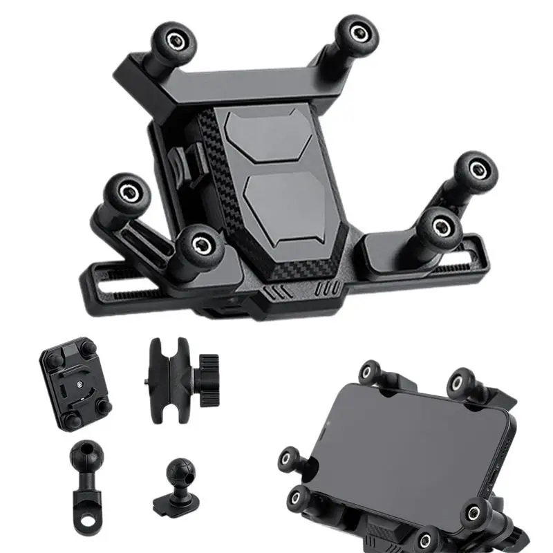 Motorcycle Phone Mount Alloy Multifunctional Bicycle Cell Phone Stand Shockproof Absorbing Bracket Holder for bike Scooter
Motorcycle Phone Mount Alloy Multifunctional Bicycle Cell Phone Stand Shockproof Absorbing Bracket Holder for bike Scooter