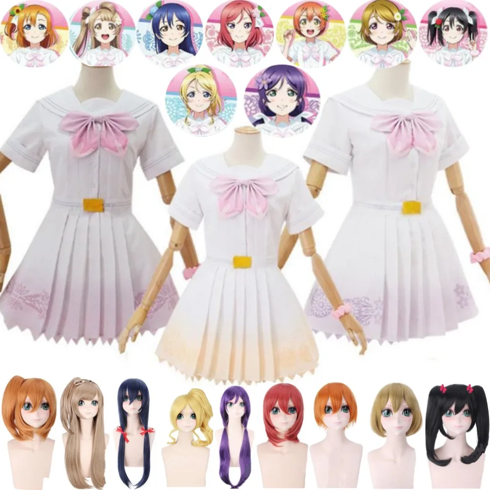 Anime Lovelive Love Live μ'S 8th A Song For You Honoka Kousaka Nico Yazawa Kotori Minami Maki Nishikino Cosplay Costume Wig Suit
Anime Lovelive Love Live μ'S 8th A Song For You Honoka Kousaka Nico Yazawa Kotori Minami Maki Nishikino Cosplay Costume Wig Suit