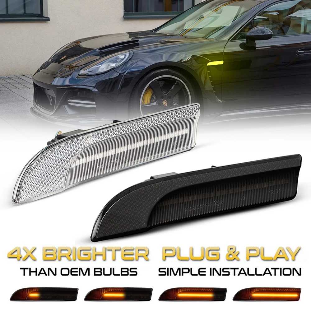 Светодиодные динамические боковые габаритные огни для Porsche Panamera 970 G1 2009-2016, указатели поворота, лампы указателя поворота, 2 шт.
Светодиодные динамические боковые габаритные огни для Porsche Panamera 970 G1 2009-2016, указатели поворота, лампы указателя поворота, 2 шт.