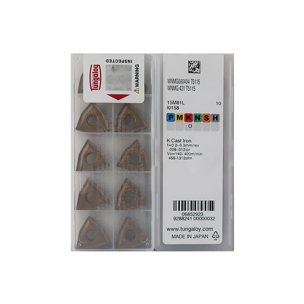 Tungaloy 100% Original WNMG WNMG08 WNMG0804 WNMG080404 T5115 Medium-Roughing Carbide Turning Inserts
Tungaloy 100% Original WNMG WNMG08 WNMG0804 WNMG080404 T5115 Medium-Roughing Carbide Turning Inserts