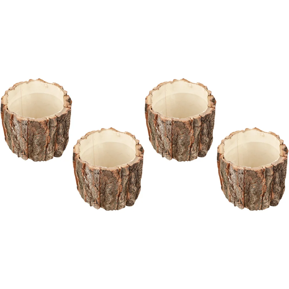 4Pcs Wood Bark Flower Pot Rustic Succulent Planter Farmhouse Flower Bucket Wood Log Plant Container
4Pcs Wood Bark Flower Pot Rustic Succulent Planter Farmhouse Flower Bucket Wood Log Plant Container