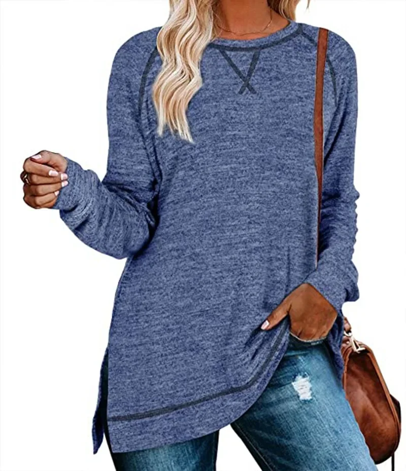 Oversized Sweatshirts for Women Casual Loose O-neck T-shirt Summer Spring Female Solid Color Pullover Tops Vetement Femme 2023
Oversized Sweatshirts for Women Casual Loose O-neck T-shirt Summer Spring Female Solid Color Pullover Tops Vetement Femme 2023