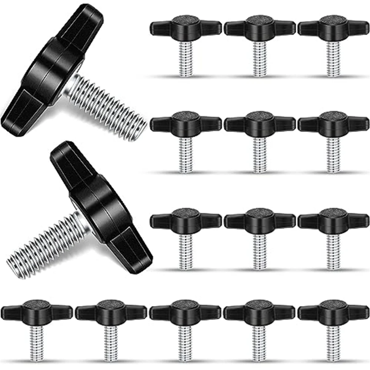 16 PCS Thumb Screws Adjustable Delta Wing Screws for Removal and Replacement Manual Clamp Tightening Knob Power Supply
16 PCS Thumb Screws Adjustable Delta Wing Screws for Removal and Replacement Manual Clamp Tightening Knob Power Supply