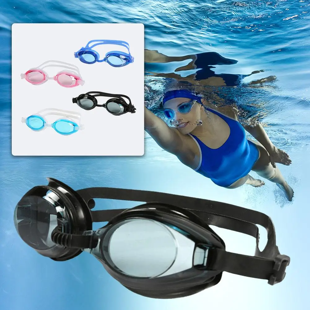 

High-definition Swimming Goggles For Adult Swimming Equipment Adult Waterproof Glasses Flat Transparent Diving Goggles V6d4