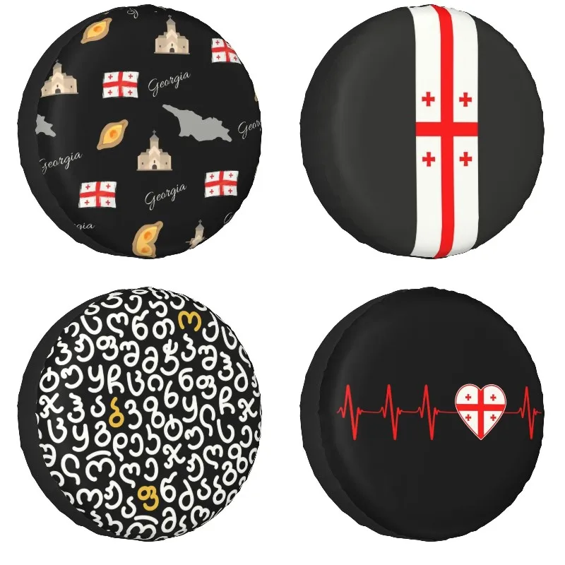 Georgia Flag Mao Spare Tire Cover Case for Jeep Hummer Georgian Proud Patriotic Car Wheel Protectors Accessories 14" 15" 16" 17"
Georgia Flag Mao Spare Tire Cover Case for Jeep Hummer Georgian Proud Patriotic Car Wheel Protectors Accessories 14" 15" 16" 17"