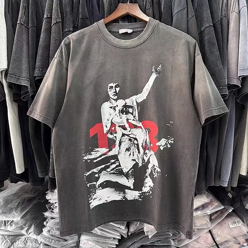 New Summer Washed RRR-123 Letter Print T-Shirt Oversized Cotton Tee High Quality Vintage Short Sleeve RRR123 T Shirt 
New Summer Washed RRR-123 Letter Print T-Shirt Oversized Cotton Tee High Quality Vintage Short Sleeve RRR123 T Shirt