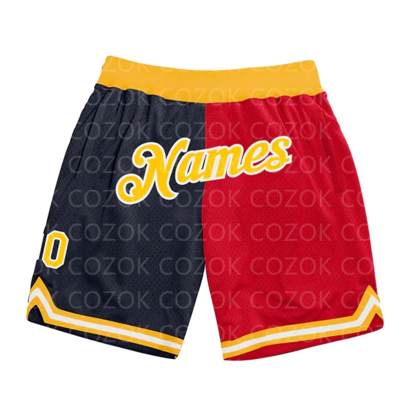 Custom red color splice Authentic Basketball Shorts 3D Printed Men Shorts Your Name Mumber Quick Drying Beach Shorts
Custom red color splice Authentic Basketball Shorts 3D Printed Men Shorts Your Name Mumber Quick Drying Beach Shorts