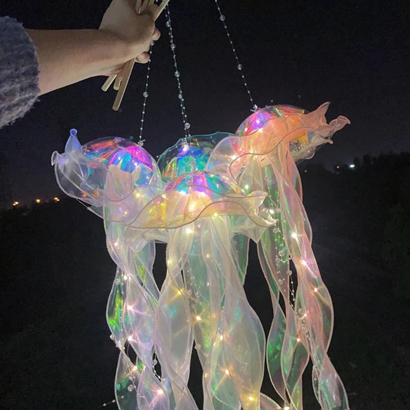 

Mermaid Theme Party Decor DIY Jellyfish Lantern Under The Sea Colorful Jellyfish Little Mermaid Ocean Parti Decor Baby Shower