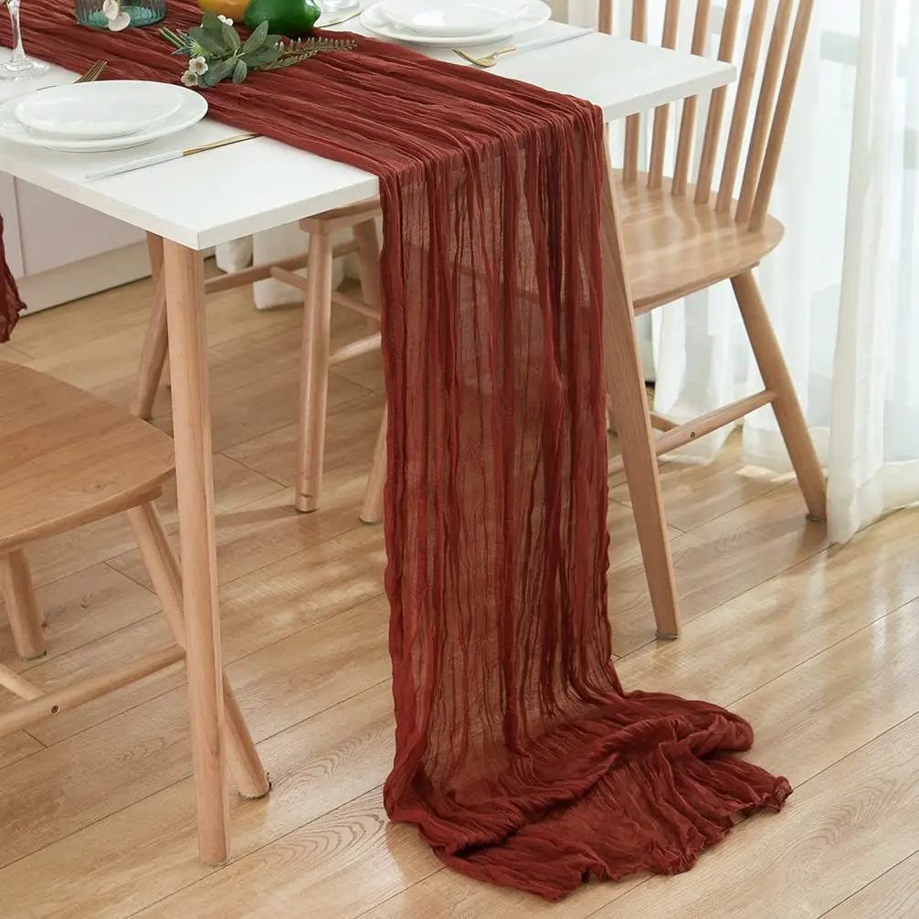 5/10pcs Semi-Sheer Gauze Table Runner Cheesecloth Setting Dining Rustic Country Wedding Birthday Decor Vintage Table Decoration
5/10pcs Semi-Sheer Gauze Table Runner Cheesecloth Setting Dining Rustic Country Wedding Birthday Decor Vintage Table Decoration