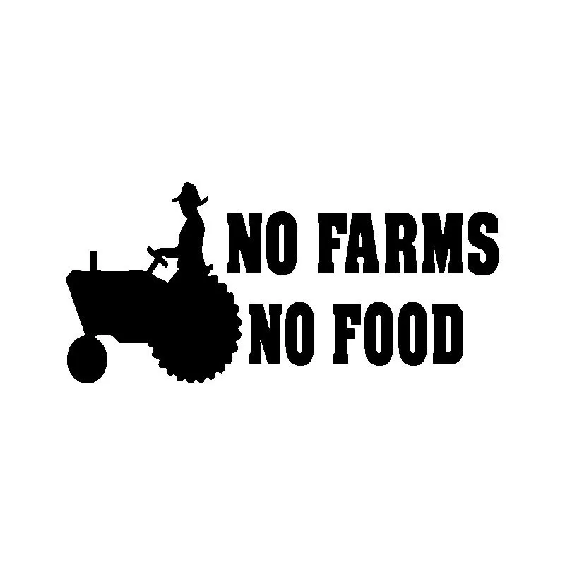 N376# Car Sticker No Farms No Food Waterproof Vinyl Decal Car Accessories Pegatinas Para Coche DIY Car Styling
N376# Car Sticker No Farms No Food Waterproof Vinyl Decal Car Accessories Pegatinas Para Coche DIY Car Styling