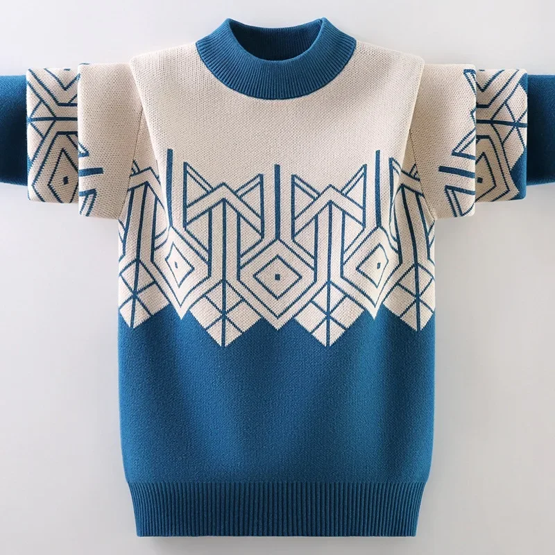Boys Sweater Autumn Winter Children Pullovers for Boys Knitted Warm Tops Teenage Clothes Casual O-Neck Kids Sweaters
Boys Sweater Autumn Winter Children Pullovers for Boys Knitted Warm Tops Teenage Clothes Casual O-Neck Kids Sweaters