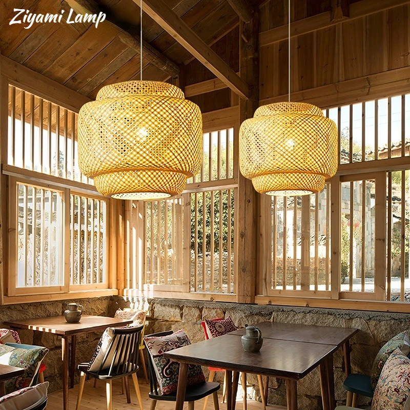 Bamboo Handmake Pendant Lights Chandelier Chinese Style Hanging Lamps Hotel Hall Living Room Decor Restaurant Loft Luminaire
Bamboo Handmake Pendant Lights Chandelier Chinese Style Hanging Lamps Hotel Hall Living Room Decor Restaurant Loft Luminaire