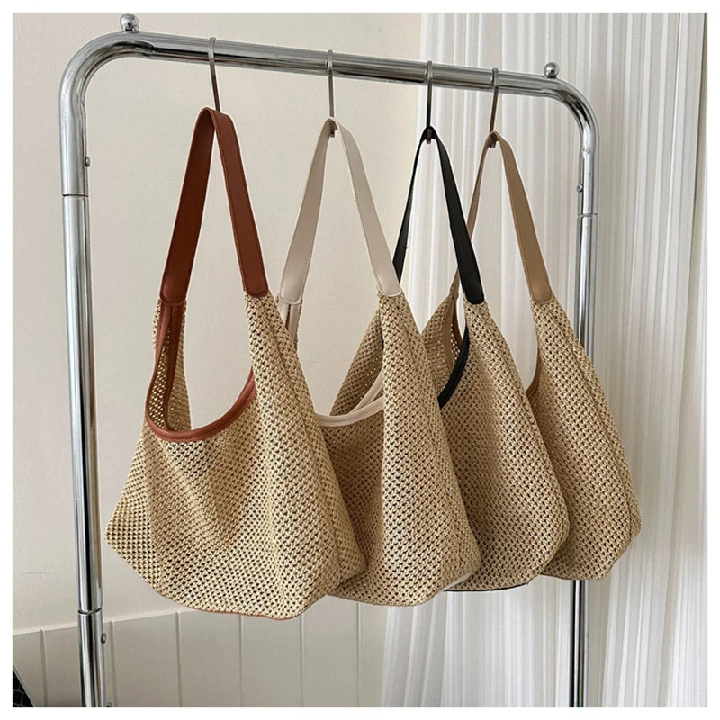 Japanese Weaving Straw Handbag For Women Boho Hand-Woven Rattan Shoulder Bag Females Vintage Hollow Out Beach Bucket Tote
Japanese Weaving Straw Handbag For Women Boho Hand-Woven Rattan Shoulder Bag Females Vintage Hollow Out Beach Bucket Tote