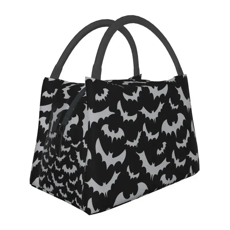 Enchanted Bats In Light Gray On Black Thermal Insulated Lunch Bag Women Goth Occult Witch Resuable Lunch Container Meal Food Box
Enchanted Bats In Light Gray On Black Thermal Insulated Lunch Bag Women Goth Occult Witch Resuable Lunch Container Meal Food Box