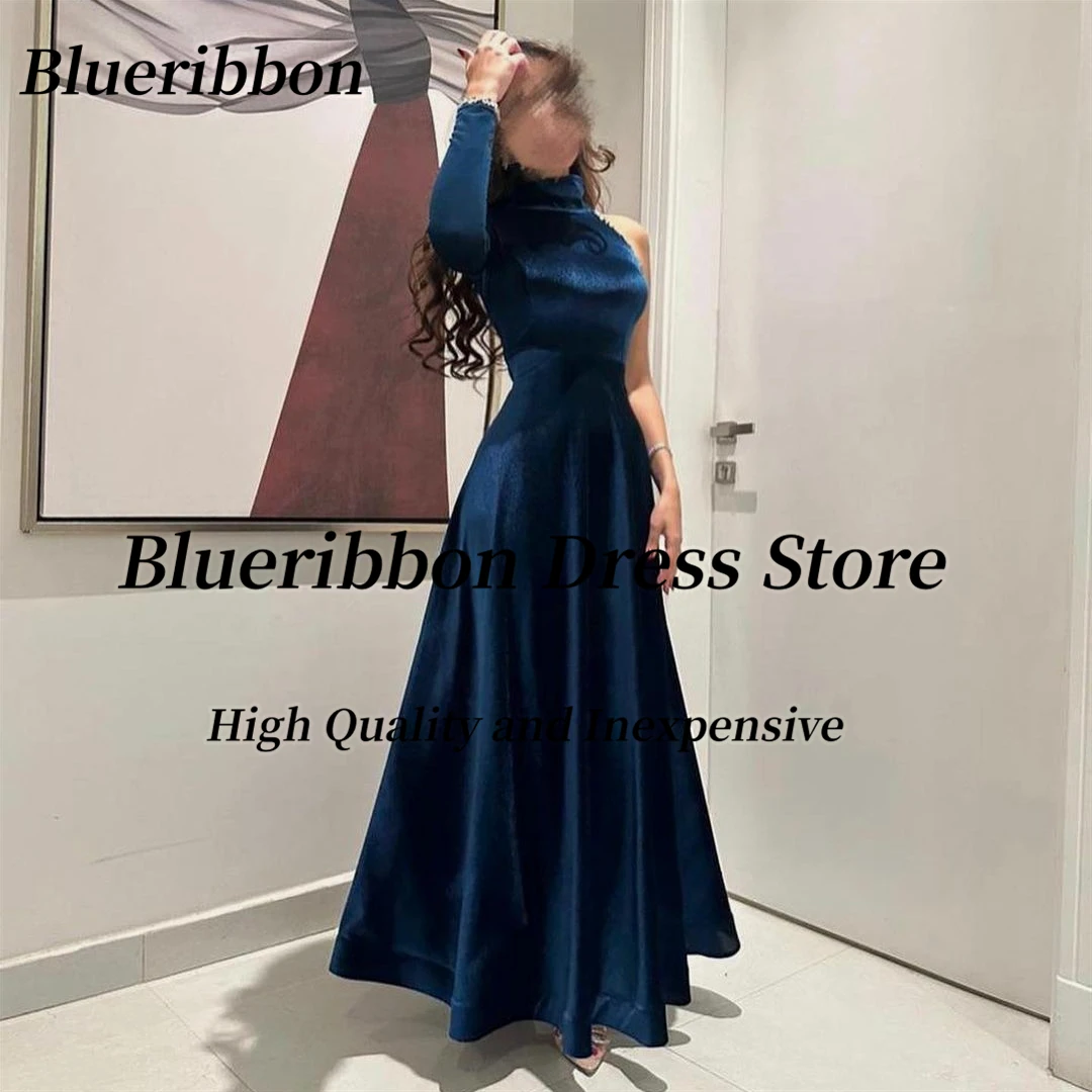 Blueribbon Saudi Araiba Prom Dresses High Collar Beaded Long Sleeve Vestidos De Fiesta A Line Velour Birthday Party Evening Gown
Blueribbon Saudi Araiba Prom Dresses High Collar Beaded Long Sleeve Vestidos De Fiesta A Line Velour Birthday Party Evening Gown