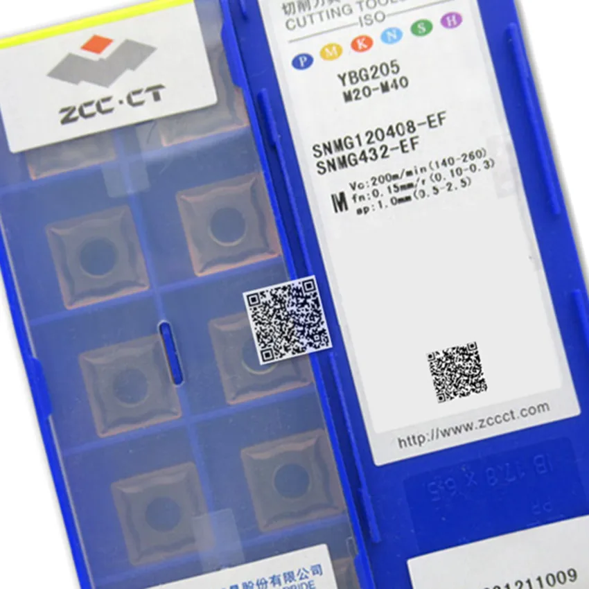 ZCC.CT SNMG120404-EF YBG205/SNMG120408-EF YBG205 SNMG431 SNMG432 CNC carbide inserts For Stainless steel M20-M40 10PCS/BOX
ZCC.CT SNMG120404-EF YBG205/SNMG120408-EF YBG205 SNMG431 SNMG432 CNC carbide inserts For Stainless steel M20-M40 10PCS/BOX