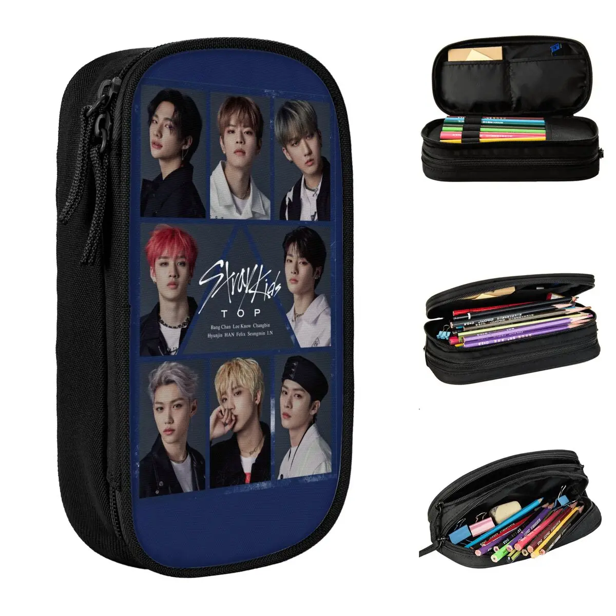 STRAY KIDS Kpop Brand Pencil Case Lovely Pen Box Bag Student Big Capacity School Supplies Gift Pencil Pouch
STRAY KIDS Kpop Brand Pencil Case Lovely Pen Box Bag Student Big Capacity School Supplies Gift Pencil Pouch