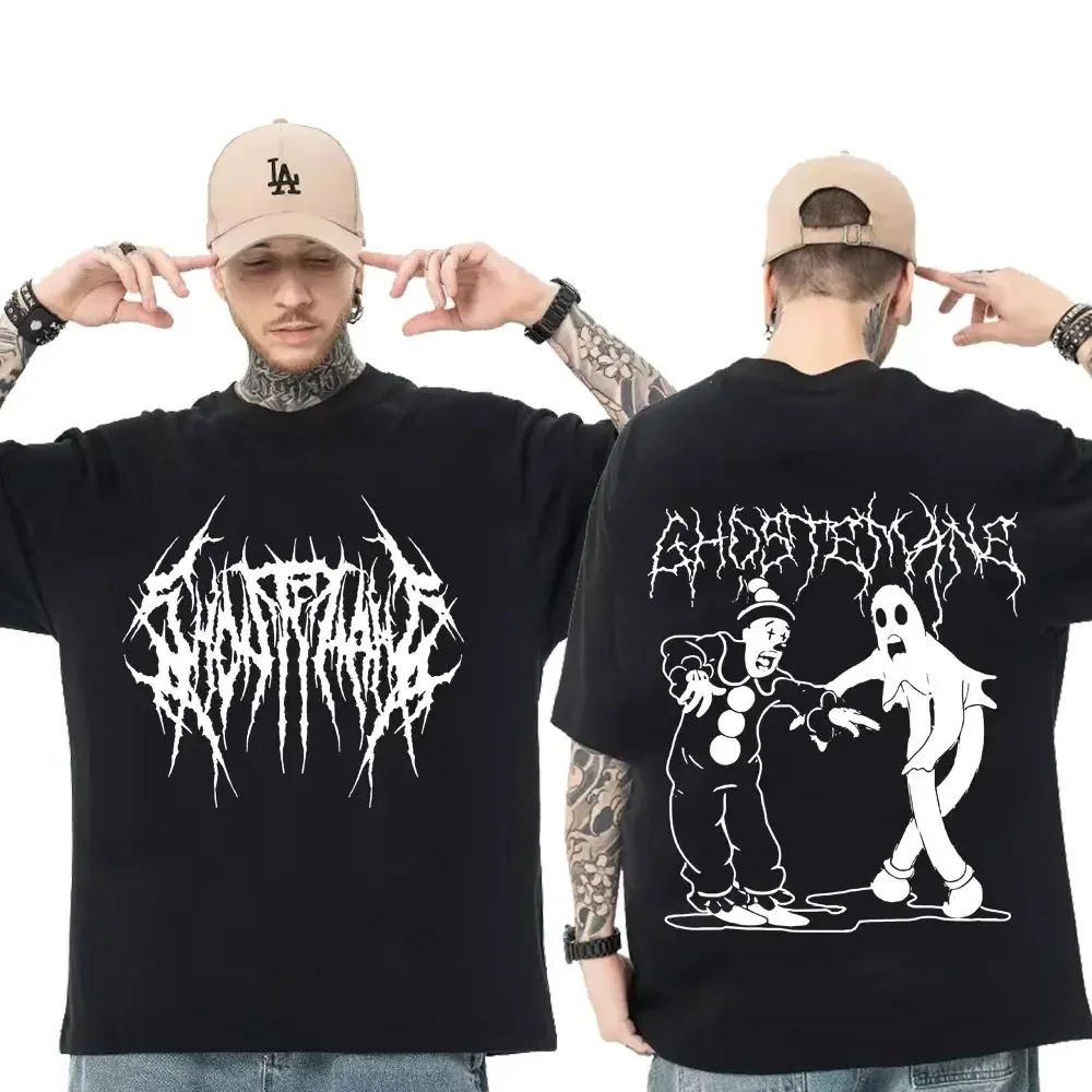 Ghostemane Double Sided Printed T-Shirt Men's Summer Cotton Fashion Hip Hop Metal Gothic Rock T-Shirt Super Loose Street Top
Ghostemane Double Sided Printed T-Shirt Men's Summer Cotton Fashion Hip Hop Metal Gothic Rock T-Shirt Super Loose Street Top