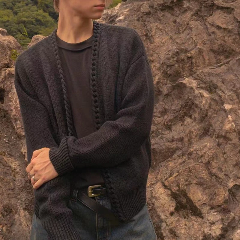 Winter Long Sleeve Autumn Jumper Cardigan Clothing Male Sweaters 2023 Long Sleeve Knit Coat Solid Loose Men Jackets Streetwear
Winter Long Sleeve Autumn Jumper Cardigan Clothing Male Sweaters 2023 Long Sleeve Knit Coat Solid Loose Men Jackets Streetwear