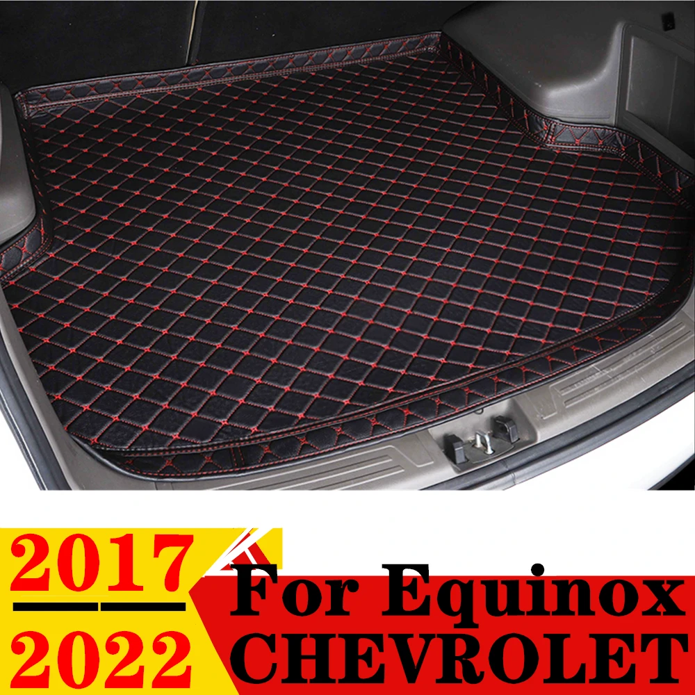 

Коврик для багажника автомобиля для Chevrolet Equinox 2017-22, для любой погоды, XPE, высокая боковая Задняя накладка для груза, коврик, подкладка для багажника, задние части