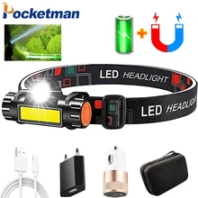 Portable Mini LED Flashlight Q5+COB Led Headlamp Built-in 18650 Battery Magnet Headlight Stepless Dimming Torch Camping Headlamp
Portable Mini LED Flashlight Q5+COB Led Headlamp Built-in 18650 Battery Magnet Headlight Stepless Dimming Torch Camping Headlamp