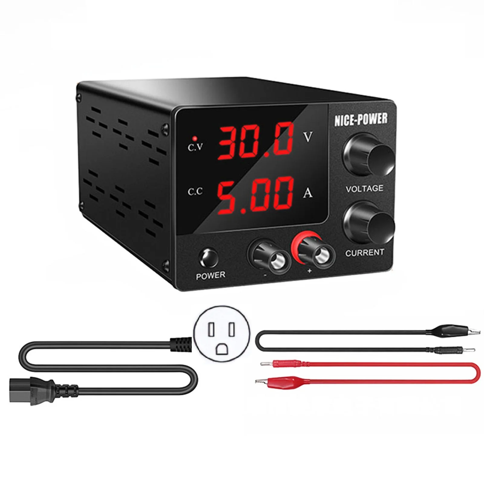 FCC/CE Certified Laboratory Power Supply with Adjustable DC Power Supply and Precise 3 digit LED Display 30V5A
FCC/CE Certified Laboratory Power Supply with Adjustable DC Power Supply and Precise 3 digit LED Display 30V5A