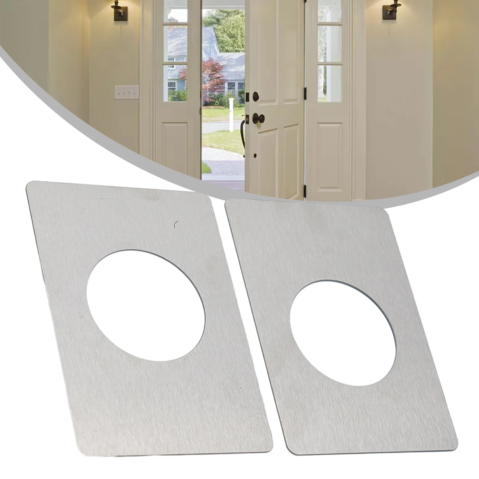Tools Doors Lock Plate Door Knob Rust Resistant Silver Stainless Steel Universal Ball Lock Rounded Corners High Quality
Tools Doors Lock Plate Door Knob Rust Resistant Silver Stainless Steel Universal Ball Lock Rounded Corners High Quality