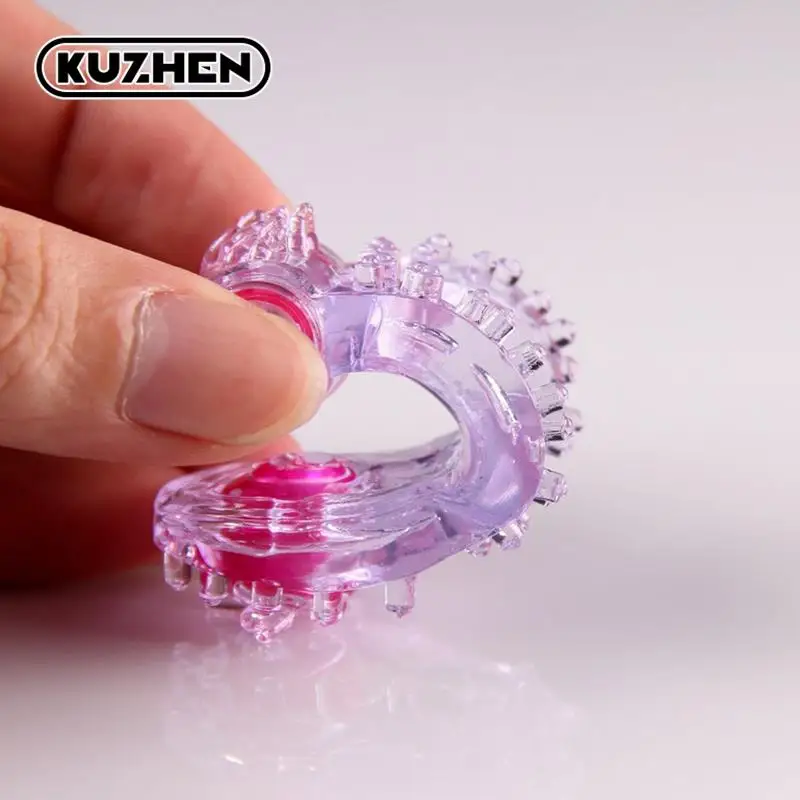 Anneau de vibration de coq, vibromasseur masculin, anneaux de pénis, jouets sexuels vibrants 2