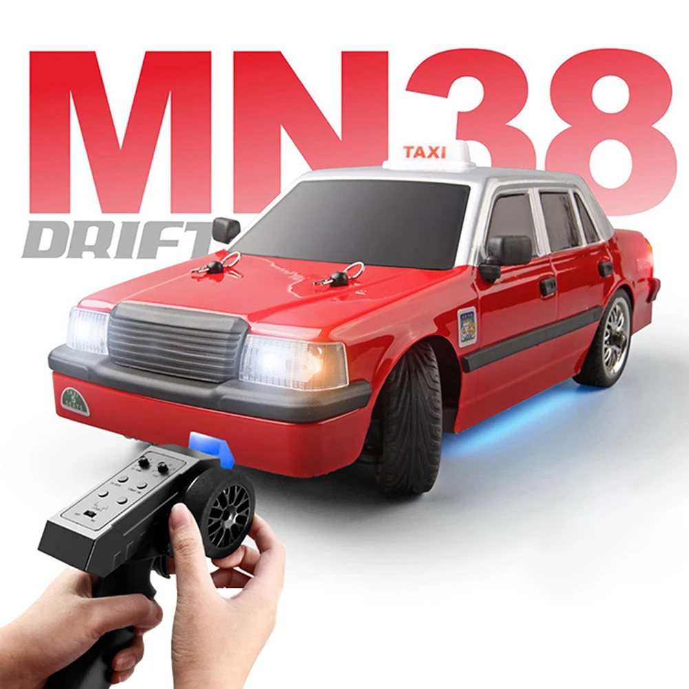 MN-38 2.4G Rc Drift Car With Light 1/16 High Speed 20km/h Remote Control Vehicle Toys For Birthday Christmas Gifts
MN-38 2.4G Rc Drift Car With Light 1/16 High Speed 20km/h Remote Control Vehicle Toys For Birthday Christmas Gifts