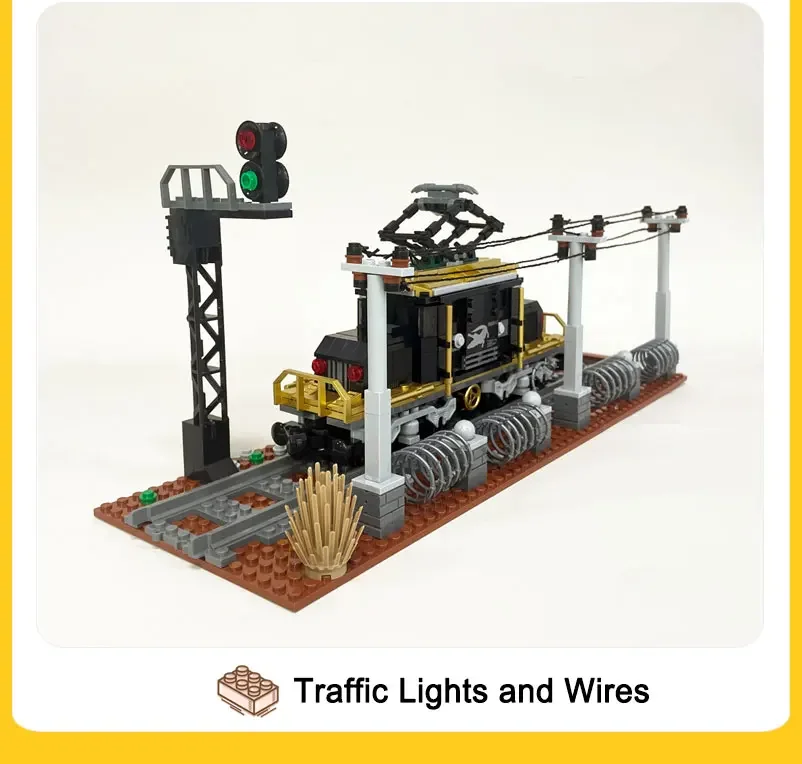 Crocodile Train Building Blocks Creative City Streetview Railway MOC Platform Rail Traffic Model Bricks Toys For Kids Adult Gift Crocodile Train Building Blocks Creative City Streetview Railway MOC Platform Rail Traffic Model Bricks Toys For Kids Adult Gift