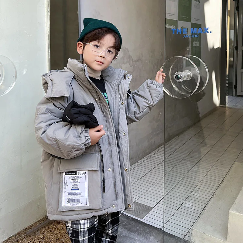 Boys Down Jacket Coat Overcoat Cotton Coat Kids Warm Thicken Winter Boys Winter Jacket Zipper Windproof Hooded Outwear
Boys Down Jacket Coat Overcoat Cotton Coat Kids Warm Thicken Winter Boys Winter Jacket Zipper Windproof Hooded Outwear