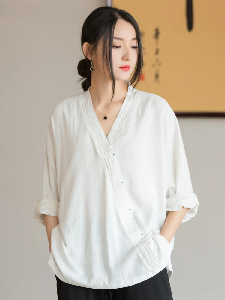 Рубашки, блузка среднего веса, не стрейч, однотонная, среднего возраста, летняя льняная женская блузка, женская элегантная блузка, распродажа 
Рубашки, блузка среднего веса, не стрейч, однотонная, среднего возраста, летняя льняная женская блузка, женская элегантная блузка, распродажа