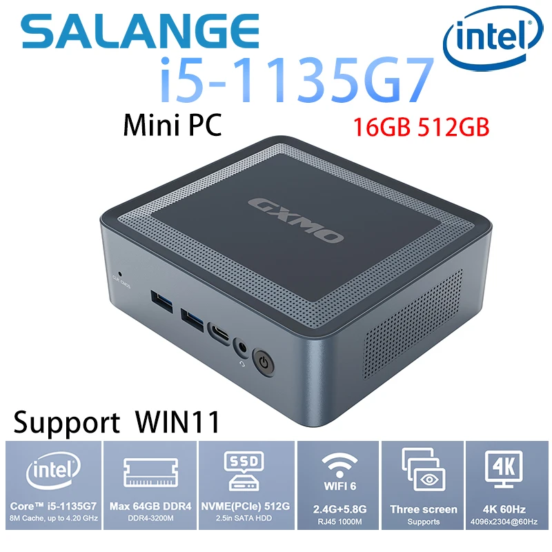 G35 Mini PC Computer Gaming Desktop mini hub Intel Core i5 Windows 11 DDR4-3200M 16G 512G SSD Bluetooth 5.2 WIFI6 Brand New
G35 Mini PC Computer Gaming Desktop mini hub Intel Core i5 Windows 11 DDR4-3200M 16G 512G SSD Bluetooth 5.2 WIFI6 Brand New
