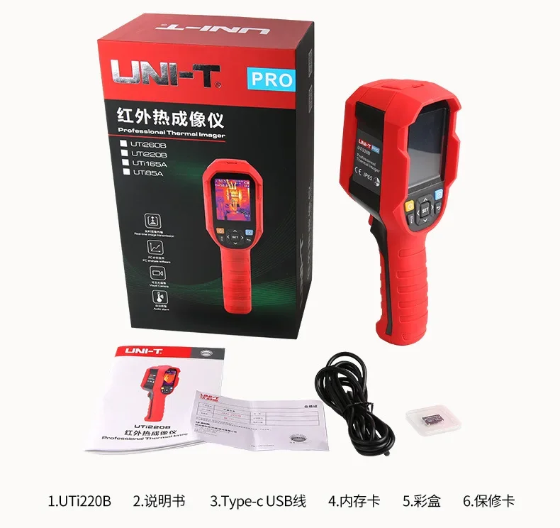 Тепловизионная камера UNI-T UTI220B, 30000 пикселей, Термографическая камера, тепловизор для ремонта, тестирование цепи IP65
Тепловизионная камера UNI-T UTI220B, 30000 пикселей, Термографическая камера, тепловизор для ремонта, тестирование цепи IP65
