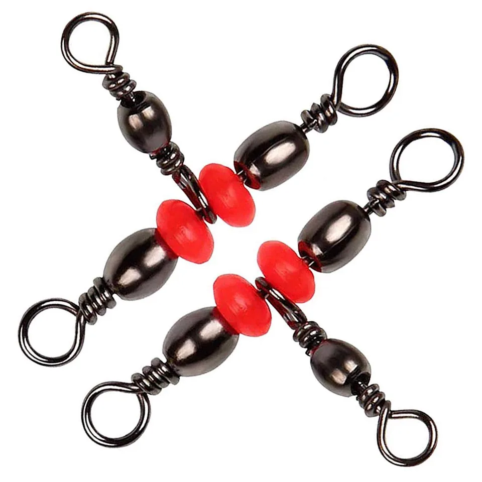 50pcs/lot 3 way Bearing Fishing Swivel Rolling Barrel Swivels Fishhook Lure Line Connector Fishing Tackle Accessories
50pcs/lot 3 way Bearing Fishing Swivel Rolling Barrel Swivels Fishhook Lure Line Connector Fishing Tackle Accessories