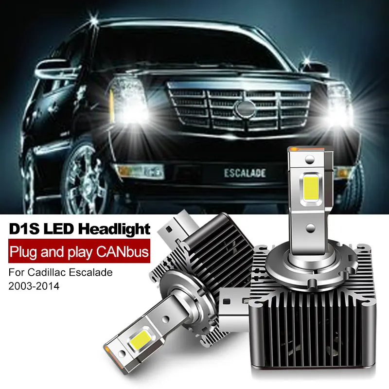 2PCS CANbus LED Headlight D1S D1R 32000LM Bulb Kit to Replace HID Conversion Lamps For For Cadillac Escalade 2003-2012 2013 2014
2PCS CANbus LED Headlight D1S D1R 32000LM Bulb Kit to Replace HID Conversion Lamps For For Cadillac Escalade 2003-2012 2013 2014
