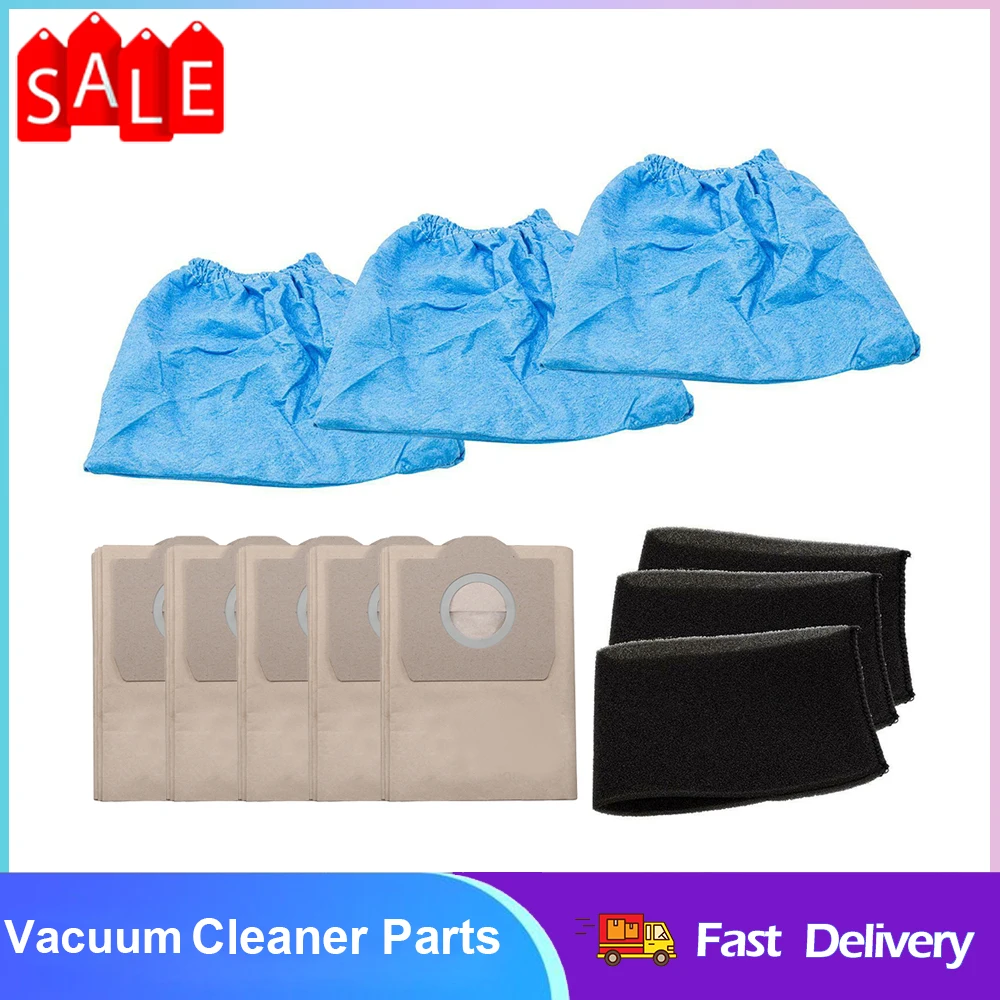 

Dust Bag Foam Filter Set For Einhell Wet Dry Vacuum Cleaner TC-VC 1820 TC-VC 1820 SA TC-VC 1812 S TC-VC 1815 Sweeper Accessories