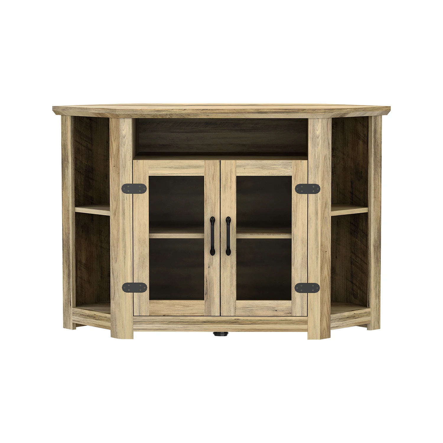 44 Inch Modern Farmhouse Wood Entertainment Center, TV Console with Double Doors and Storage Cabinets
44 Inch Modern Farmhouse Wood Entertainment Center, TV Console with Double Doors and Storage Cabinets