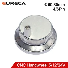 CNC Pulser Handwheel 5V 12V 24V Pulse 100PPR Manual Pulse Generator Electronic Hand Wheel Machine 60mm Rotary Encoder 4pin 6pin
CNC Pulser Handwheel 5V 12V 24V Pulse 100PPR Manual Pulse Generator Electronic Hand Wheel Machine 60mm Rotary Encoder 4pin 6pin