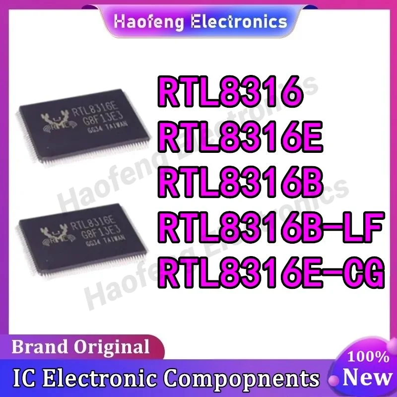 5PCS RTL8316E RTL8316E-CG RTL8316 RTL8316B RTL8316B-LF Qfp-128 wireless network card chip New original
5PCS RTL8316E RTL8316E-CG RTL8316 RTL8316B RTL8316B-LF Qfp-128 wireless network card chip New original