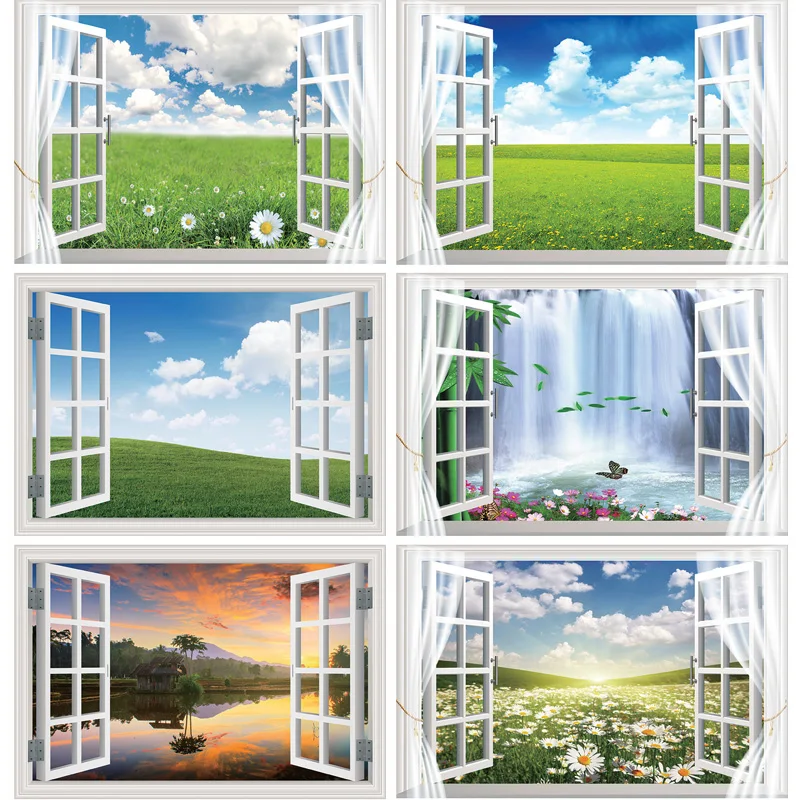 SHENGYONGBAO Outside The Window Scenery Photography Background Indoor Decorations Photo Backdrops Studio Props CHFJ-02
SHENGYONGBAO Outside The Window Scenery Photography Background Indoor Decorations Photo Backdrops Studio Props CHFJ-02